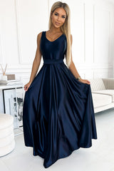 Satin evening dress