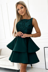 Lace evening dress