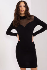 Ribbed evening dress