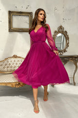 Midi evening dress