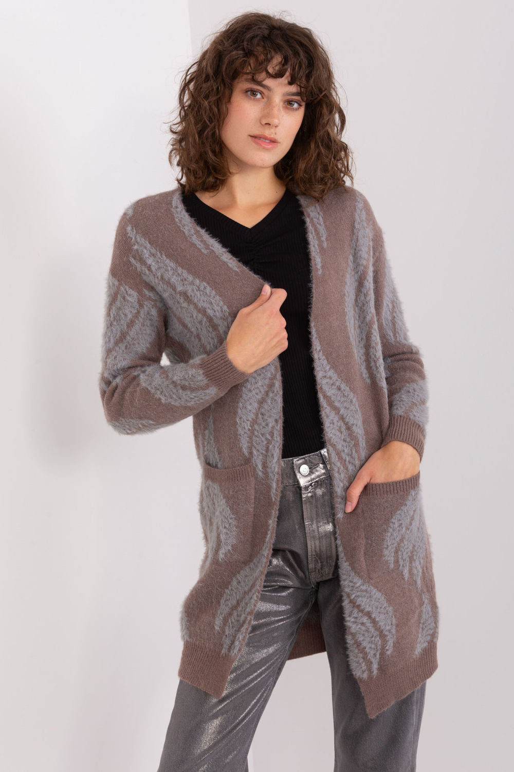 Variegated cardigan