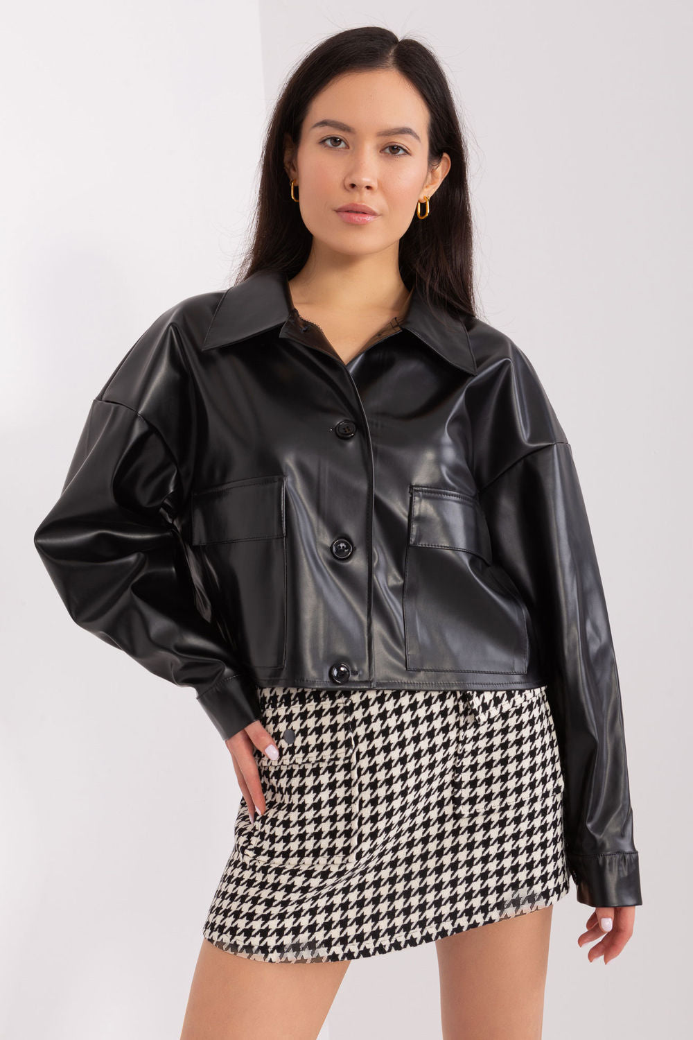 Leather coat