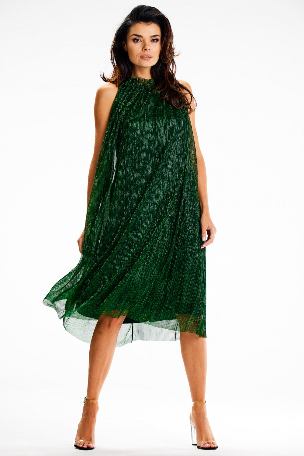 Satin evening dress