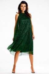 Satin evening dress