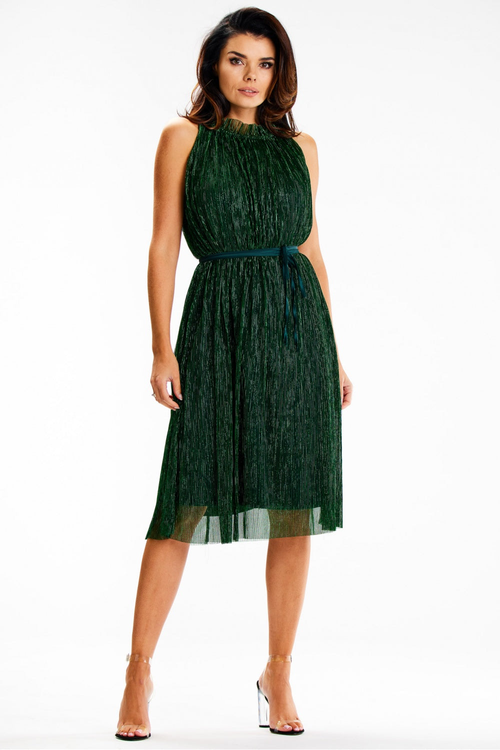 Satin evening dress