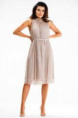 Satin evening dress