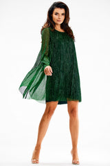 Satin evening dress