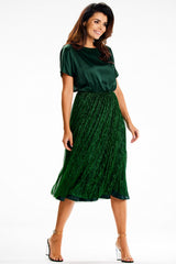 Satin evening dress