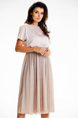 Satin evening dress