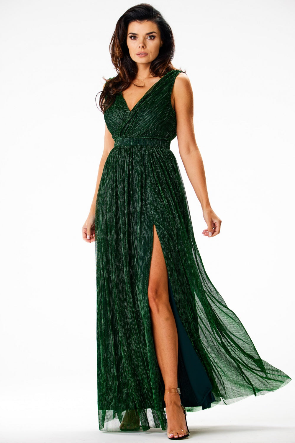 Satin evening dress