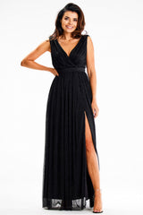 Satin evening dress