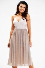 Satin evening dress