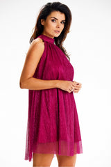 Satin evening dress