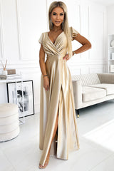 Wrap evening dress