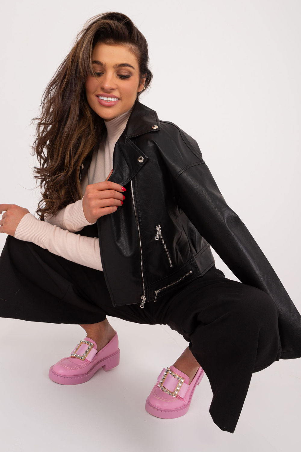 Leather coat