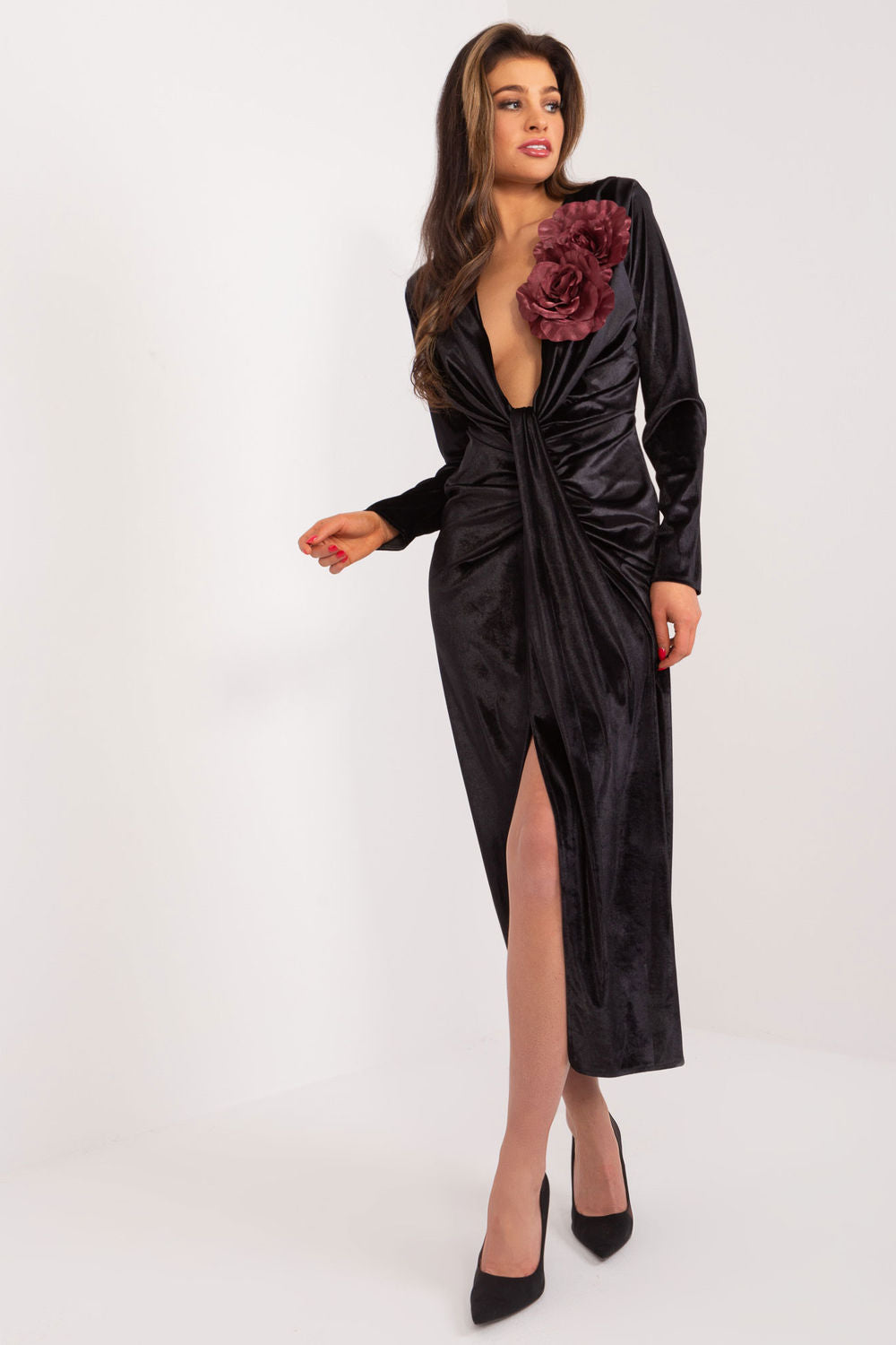 Midi evening dress