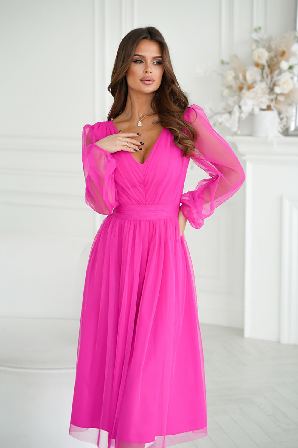 Midi evening dress
