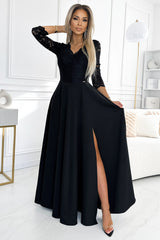 Lace evening dress