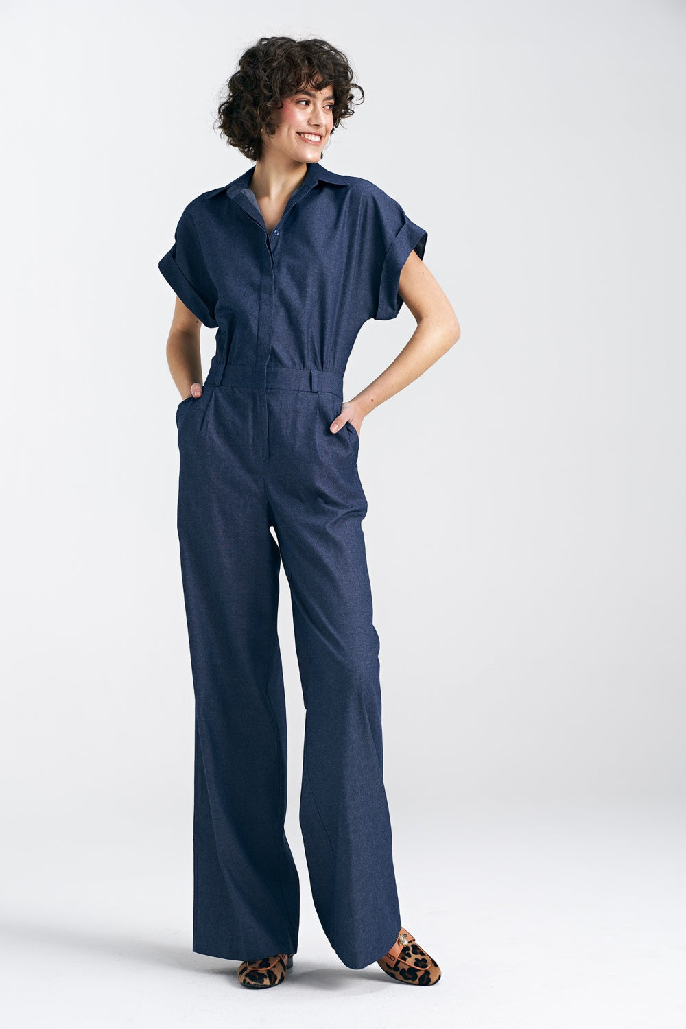 Denim playsuit