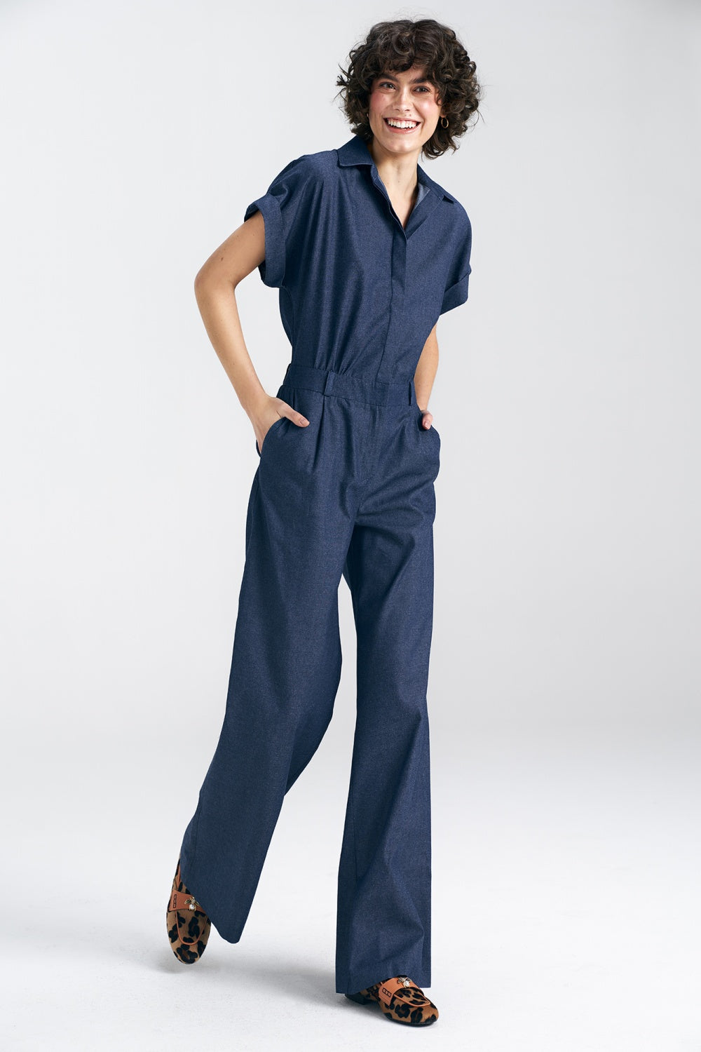 Denim playsuit