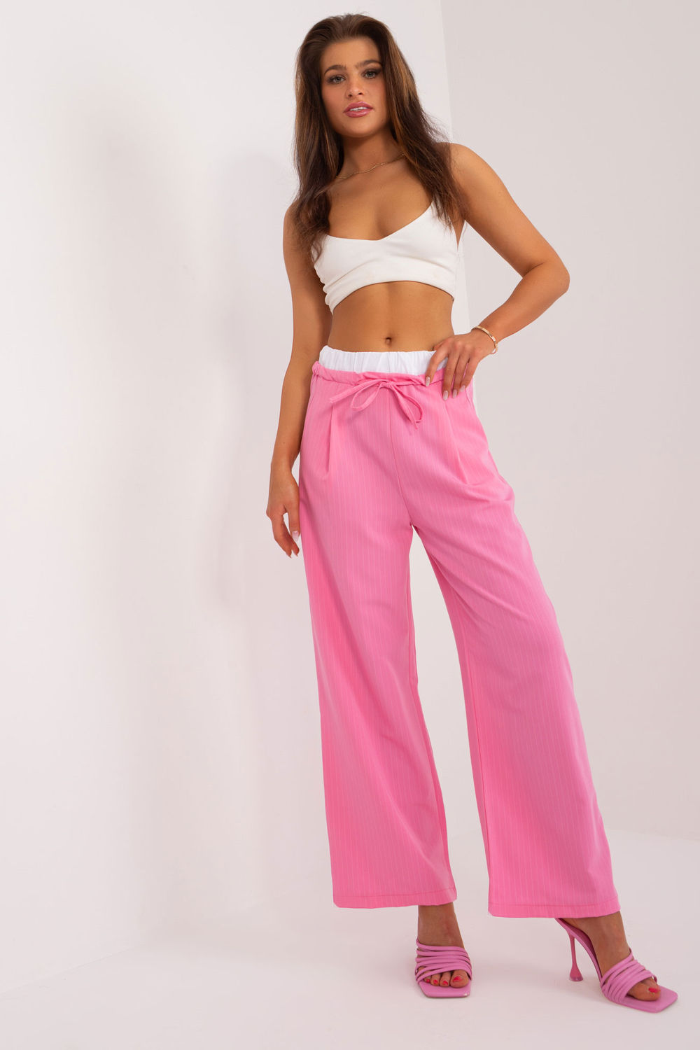 Striped trousers