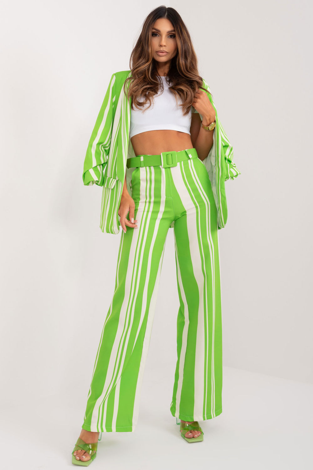 Striped trousers