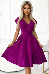 Wrap evening dress