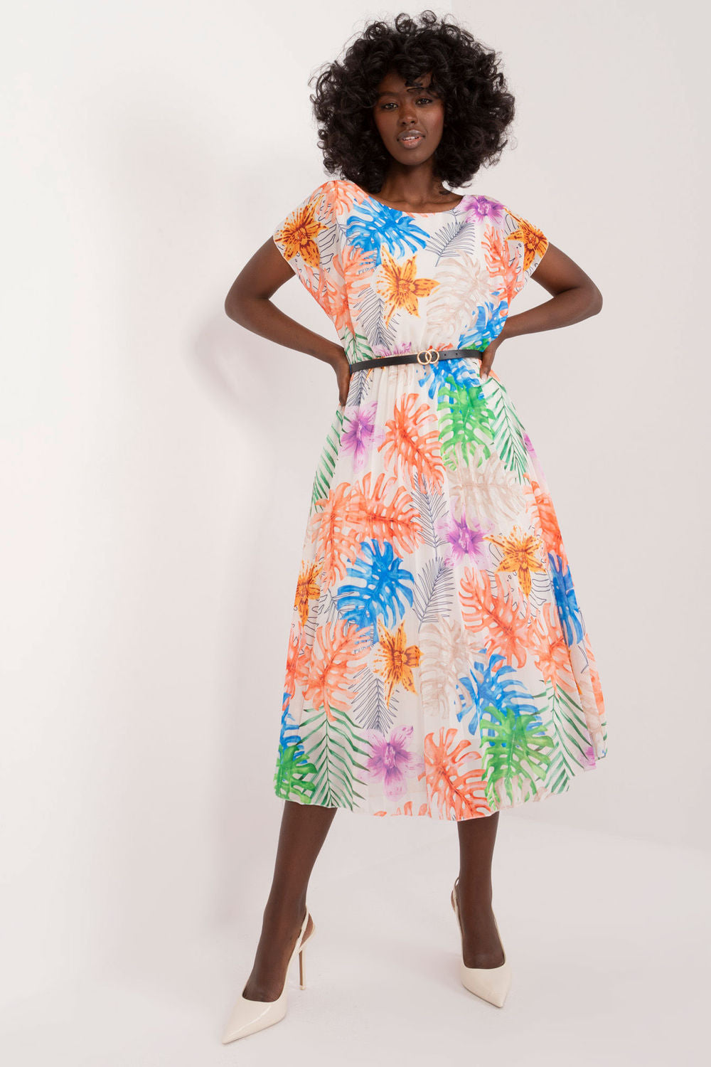 Pleated cocktail dress