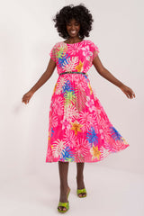 Pleated cocktail dress