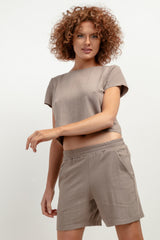 Linen shorts