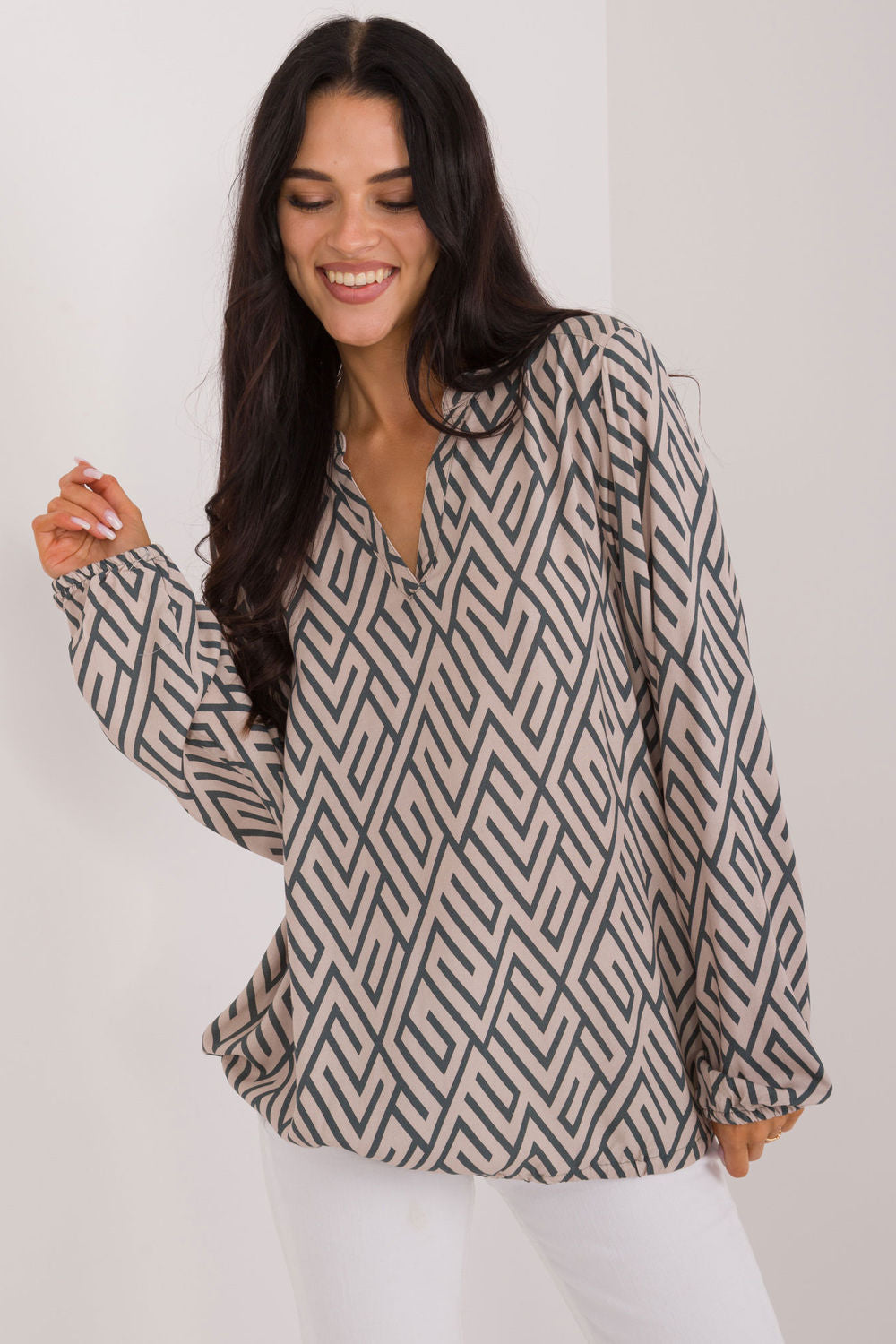 Geometric blouse