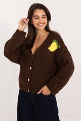 Printed cardigan