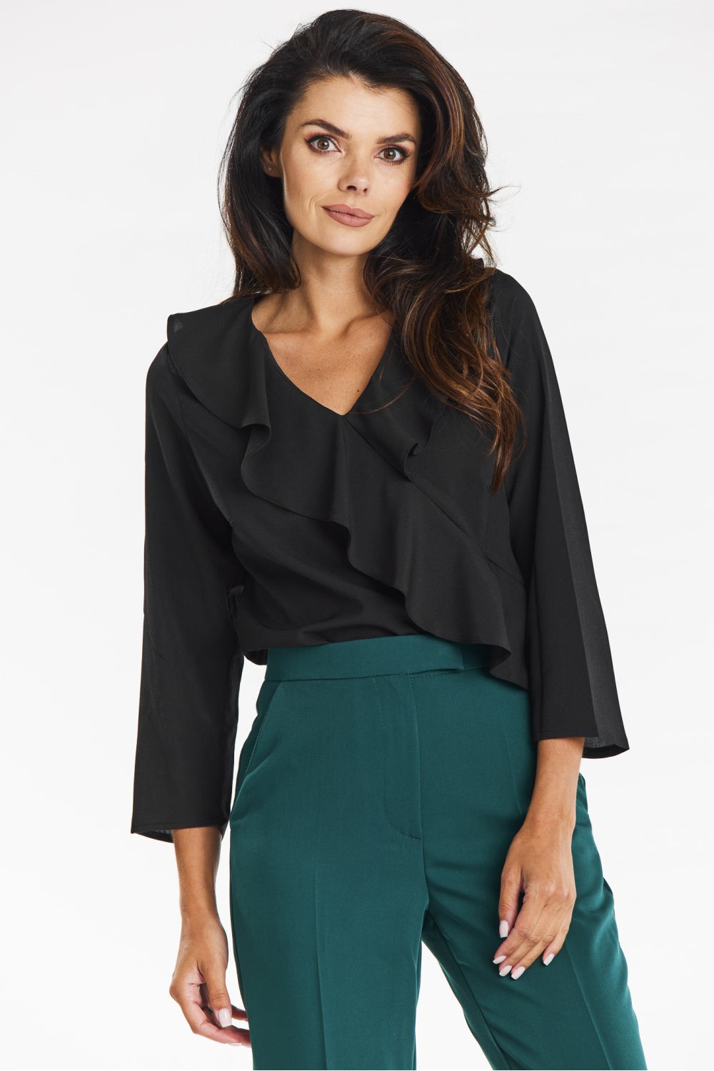 Ruffled blouse from Awama