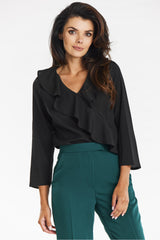 Ruffled blouse from Awama