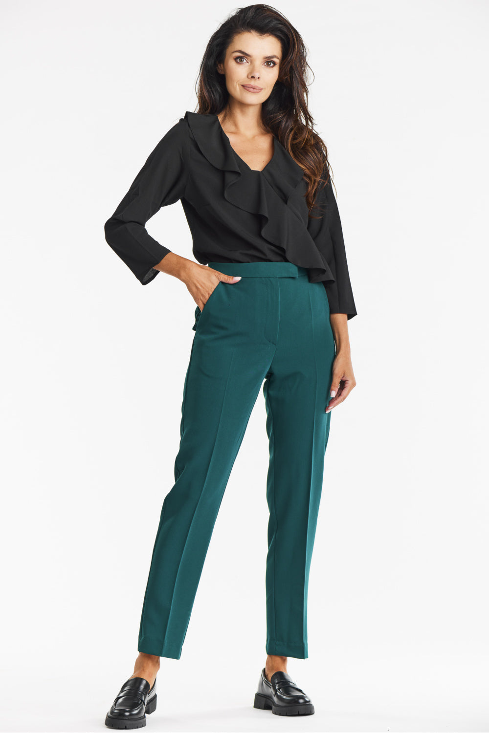 Ruffled blouse from Awama