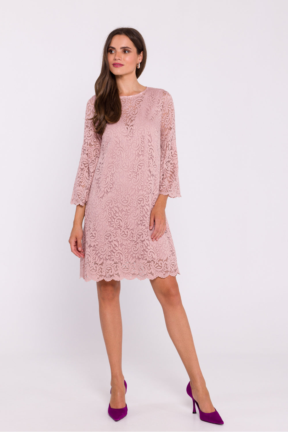 Lace evening dress