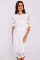 Lace evening dress