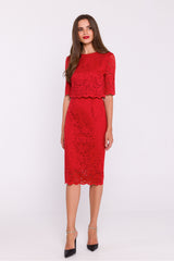 Lace evening dress