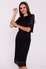 Lace evening dress