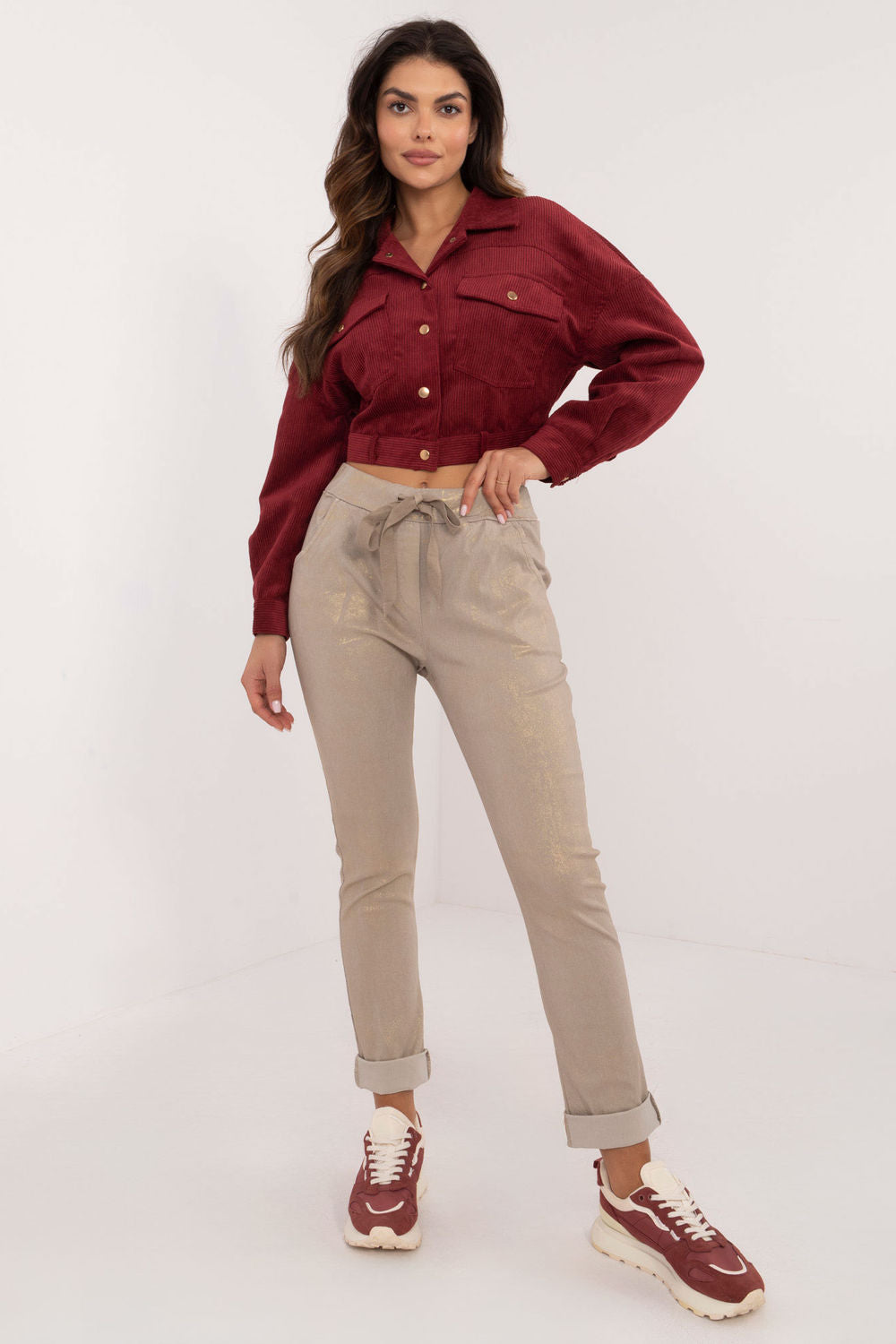Glossy trousers