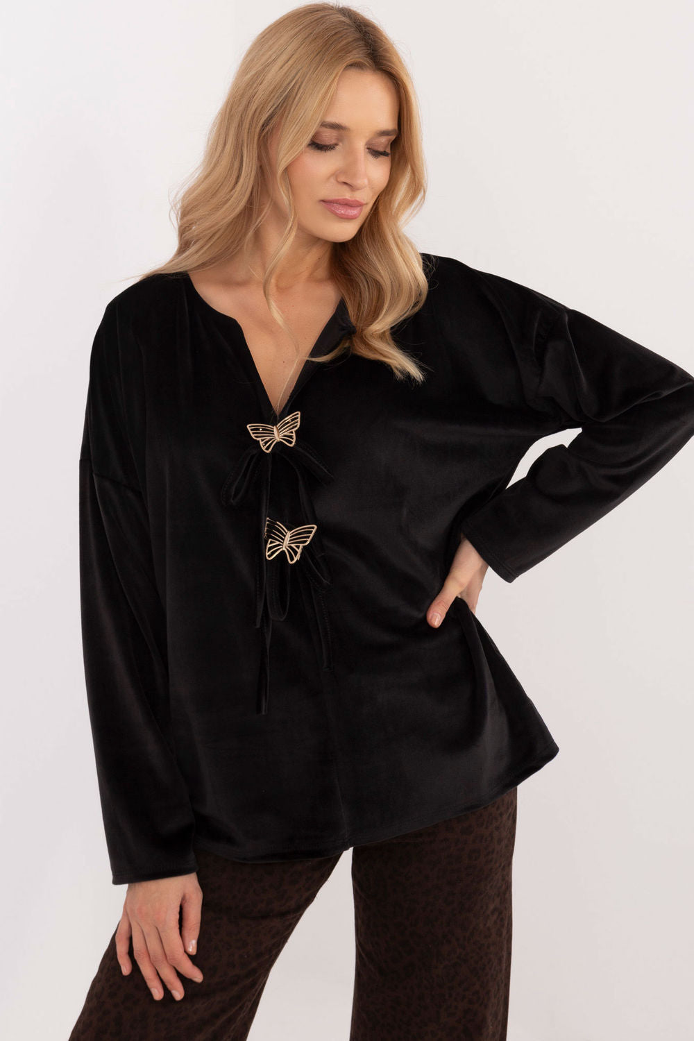 Velour blouse