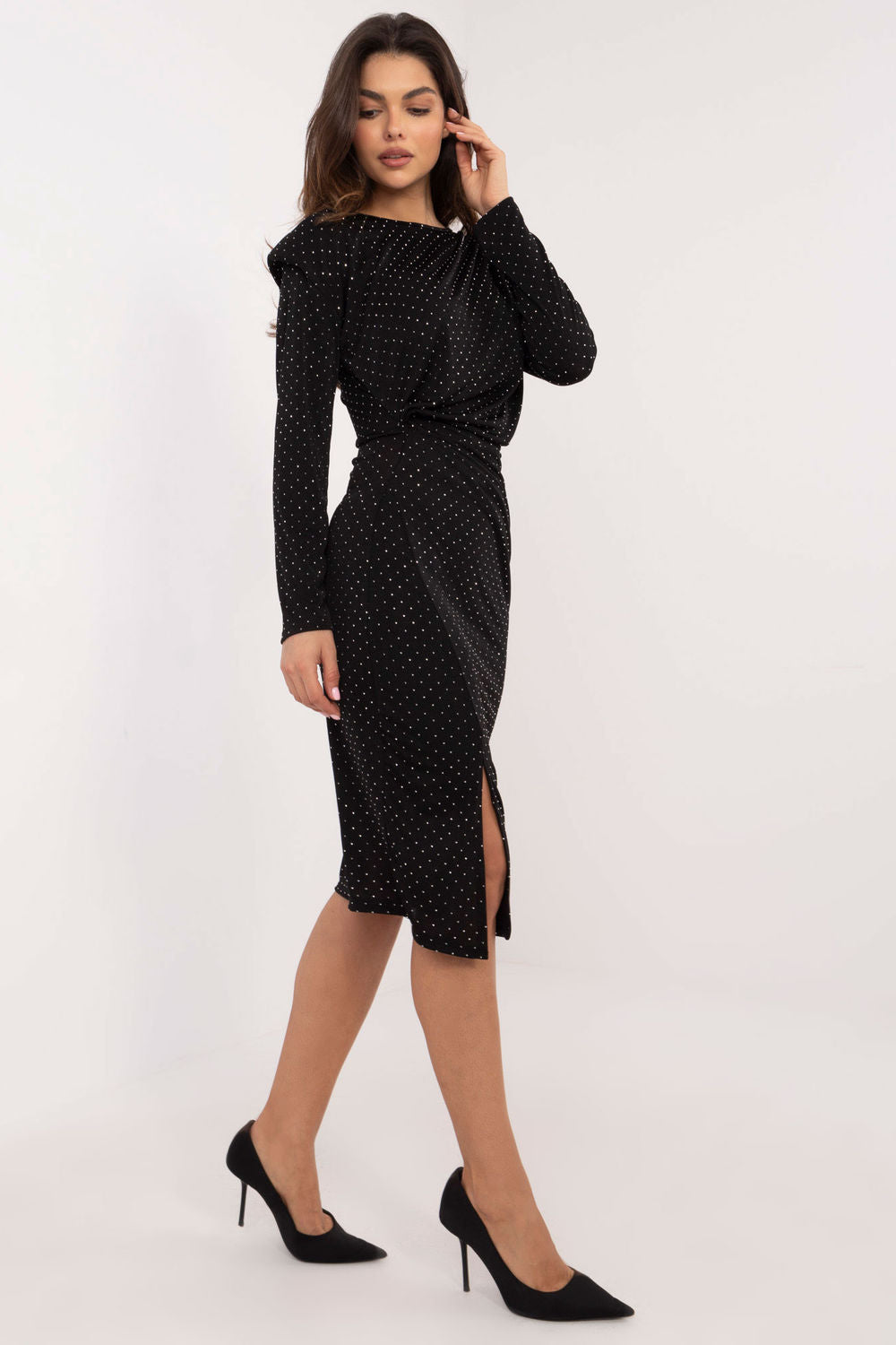 Fitted evening dress