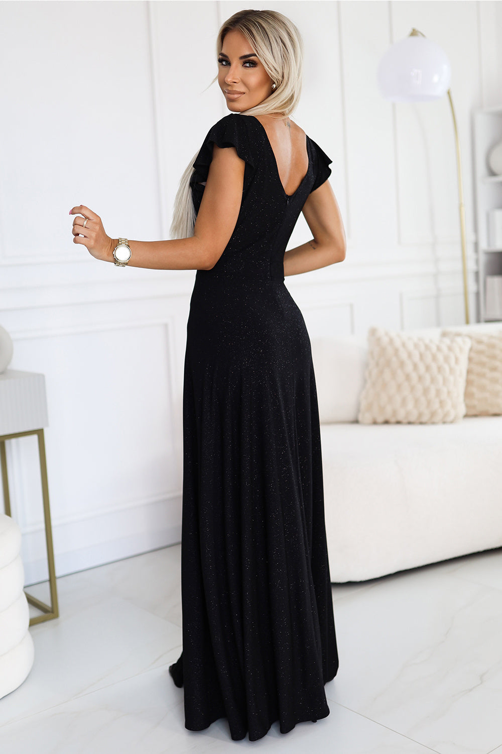 Wrap evening dress