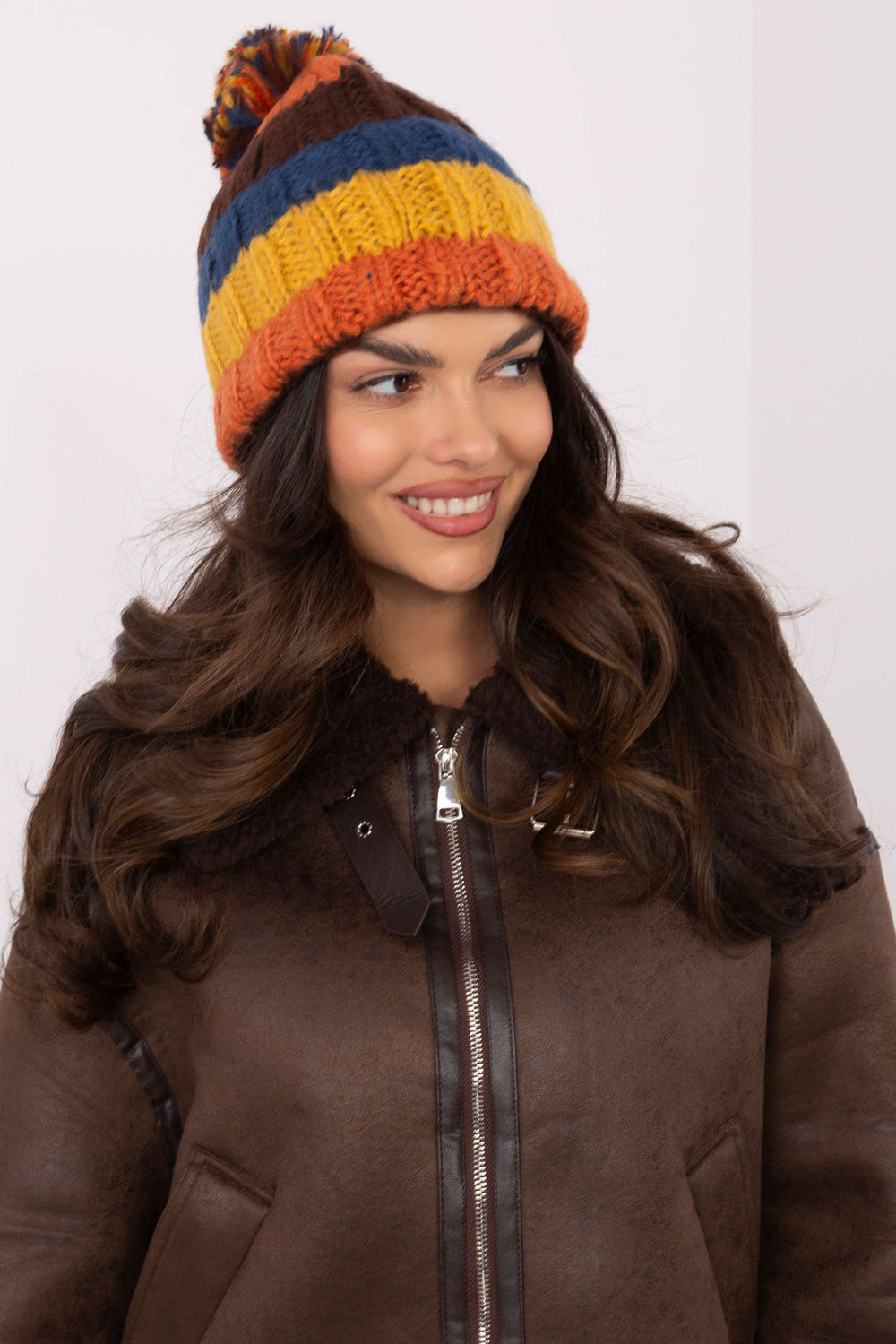 Striped beanie
