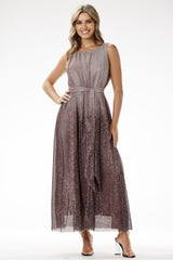 Satin evening dress