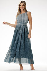 Satin evening dress
