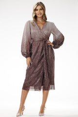 Satin evening dress