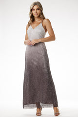 Satin evening dress