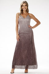 Satin evening dress