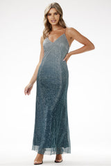 Satin evening dress